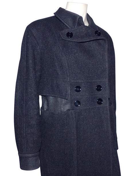 yves saint laurent manteau laine automne hiver 2008|En laine manteau Yves Saint Laurent Gris taille 38 FR en Laine.